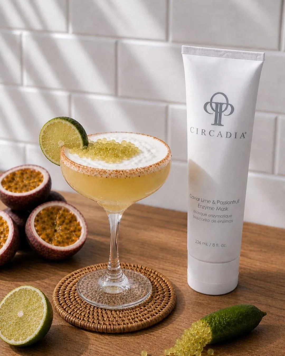 Circadia Enzymmaske mit Limette und Passionsfrucht
